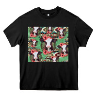 Black baby cow floral aztec tumbler Heavy Core Tee - Jasminsmagicworld