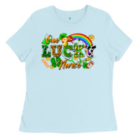 Baby Blue one lucky nurse Ladies Tee - FaDigitalArtStudio