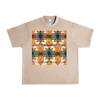 French Oak native american aztec seamless pattern 1 Urban Heavy Tee - BundleAndBundleShop
