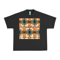 Pigment Black native american aztec seamless pattern 1 Urban Heavy Tee - BundleAndBundleShop