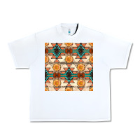 White native american aztec seamless pattern 1 Urban Heavy Tee - BundleAndBundleShop