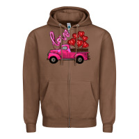 Chestnut valentines day turck with balloons Zipper Hoodie - RanaPortraitStore