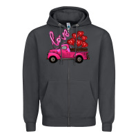 Smoke valentines day turck with balloons Zipper Hoodie - RanaPortraitStore