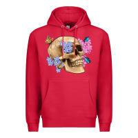 Cardinal skull flora butterfly Premium Hoodie - Artiststas