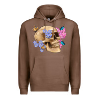 Chestnut skull flora butterfly Premium Hoodie - Artiststas