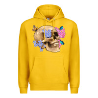 Lemon skull flora butterfly Premium Hoodie - Artiststas