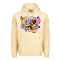 Pina Colada skull flora butterfly Premium Hoodie - Artiststas