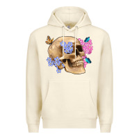Sandshell skull flora butterfly Premium Hoodie - Artiststas