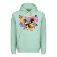 Seafoam skull flora butterfly Premium Hoodie - Artiststas