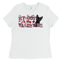 White my cat is my valentine Ladies Tee - FaDigitalArtStudio