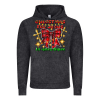 Vintage Black festive christmas message with crosses Vintage Hoodie - CowhideDigitalArt