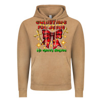 Vintage Camel festive christmas message with crosses Vintage Hoodie - CowhideDigitalArt
