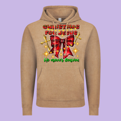 Festive Christmas Message With Crosses Vintage Hoodie Designed By Cowhidedigitalart