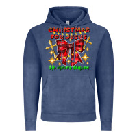 Vintage Denim festive christmas message with crosses Vintage Hoodie - CowhideDigitalArt