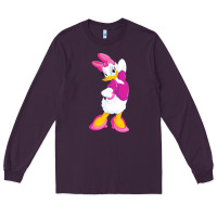 Plum daisy duck Long Sleeve Tee - baoMotion