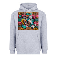 Heather Grey nurse hearts Heavyweight Hoodie - Jasminsmagicworld