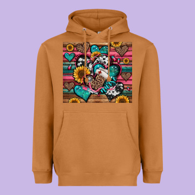 Nurse Hearts Heavyweight Hoodie Designed By Jasminsmagicworld