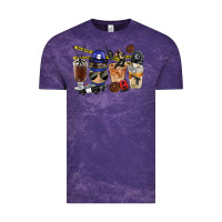 Cloud Purple Police Coffee Cups Vintage Tee - FaDigitalArtStudio