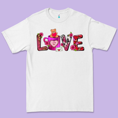 Love Coffee Mug Valentines Day Premium Tee Designed By Fadigitalartstudio