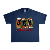 Navy Joy To The World Urban Heavy Tee - FaDigitalArtStudio
