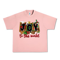 Salmon Joy To The World Urban Heavy Tee - FaDigitalArtStudio
