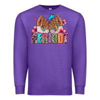 Purple Periodt afro woman nail art Premium Sweatshirt - RanaPortraitStore