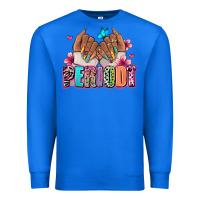 True Royal Periodt afro woman nail art Premium Sweatshirt - RanaPortraitStore