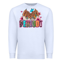 White Periodt afro woman nail art Premium Sweatshirt - RanaPortraitStore