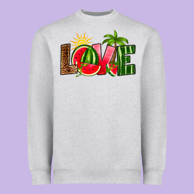 Love Watermelon Heavyweight Sweatshirt Designed By Ranaportraitstore