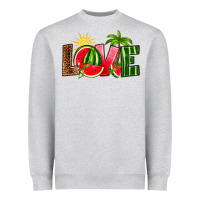 Heather Grey love watermelon Heavyweight Sweatshirt - RanaPortraitStore