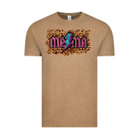 Vintage Coffee Leopard Mama Lightning Vintage Tee - RanaPortraitStore