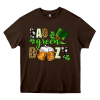 Chocolate Brown Bad green boozy St. Patrick's Day Heavy Core Tee - CowGirlArtShop