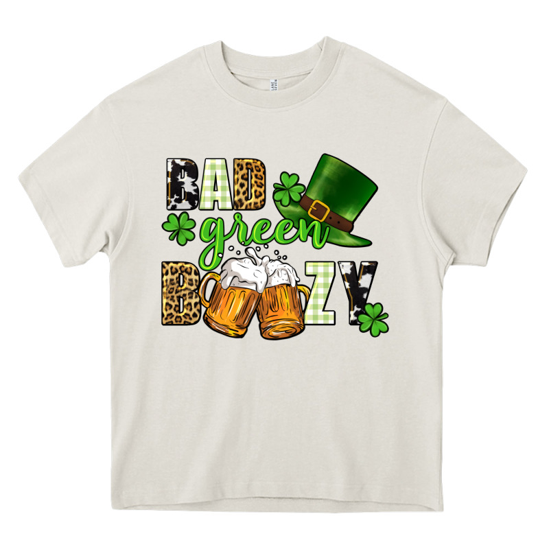 Bad Green Boozy St. Patrick's Day Heavy Core Tee by CowGirlArtShop | Teevron