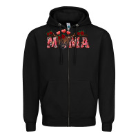 Black valentines day mama Zipper Hoodie - RanaPortraitStore