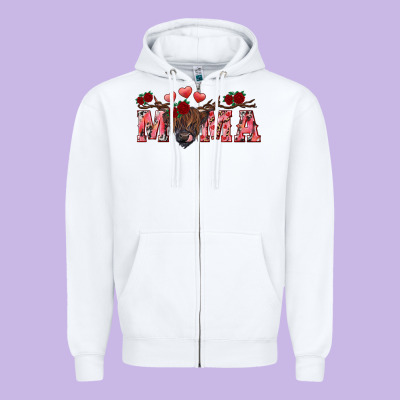 Valentines Day Mama Zipper Hoodie Designed By Ranaportraitstore