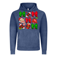 Vintage Denim Christmas teacher Vintage Hoodie - CowhideDigitalArt