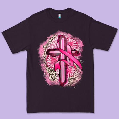 Breast Cancer Cross Premium Tee Designed By Fadigitalartstudio
