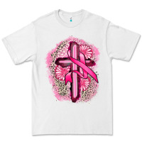 White breast cancer cross Premium Tee - FaDigitalArtStudio