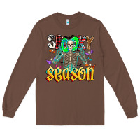 Chestnut Spooky Season Long Sleeve Tee - CowhideDigitalArt