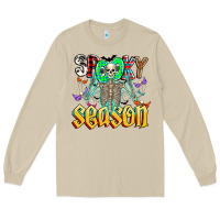 Mushroom Spooky Season Long Sleeve Tee - CowhideDigitalArt
