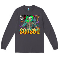 Smoke Spooky Season Long Sleeve Tee - CowhideDigitalArt