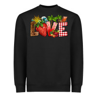 Black love strawberry Heavyweight Sweatshirt - RanaPortraitStore