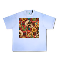 Grape Ice western skull aztec seamless pattern Urban Heavy Tee - BundleAndBundleShop
