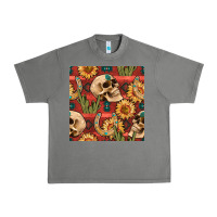 Tornado western skull aztec seamless pattern Urban Heavy Tee - BundleAndBundleShop