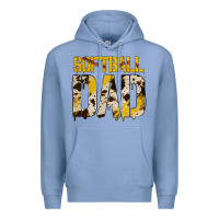 Colony Blue no background softball dad Premium Hoodie - Jasminsmagicworld