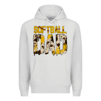 Dove Grey no background softball dad Premium Hoodie - Jasminsmagicworld