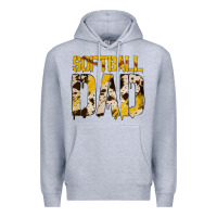 Heather Grey no background softball dad Premium Hoodie - Jasminsmagicworld