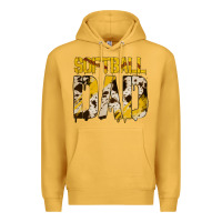 Mustard no background softball dad Premium Hoodie - Jasminsmagicworld
