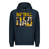 Navy no background softball dad Premium Hoodie - Jasminsmagicworld