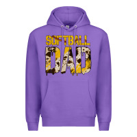 Purple no background softball dad Premium Hoodie - Jasminsmagicworld
